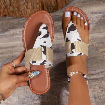 Catwalk Animal Print Open Toe Sandals