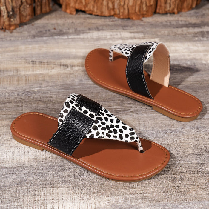 Catwalk Animal Print Open Toe Sandals