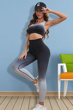 Gradient Sports Tank and Leggings Set