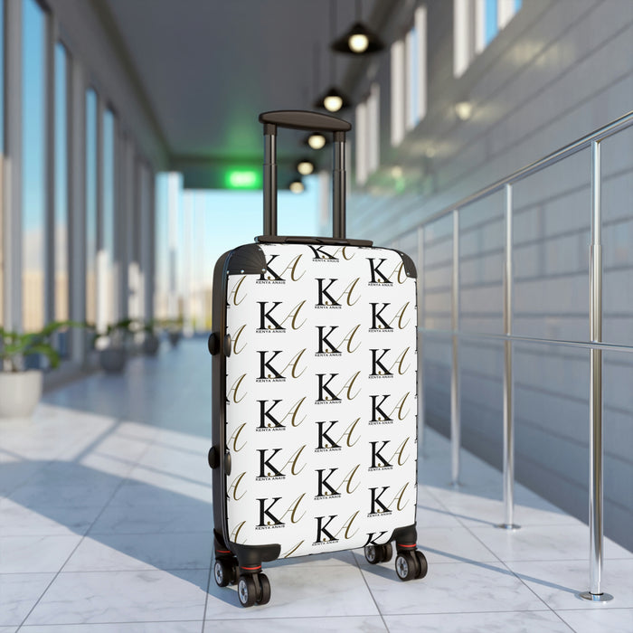 KA White Suitcases